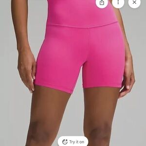 Lululemon Athletica Vibrant Pink Bike Shorts